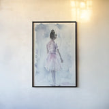 Time to go on by Aimee Del Valle. shown as a paper print in a black flame. Available as a archival giclee rolled canvas, fine art paper, or poster print. SKU 45759h.