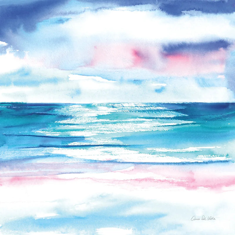 Turquoise Sea I by Aimee Del Valle. SKU 68315a. Archival Giclee Fine art print for wall decor.