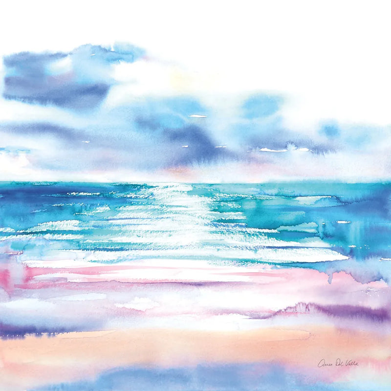 Turquoise Sea II by Aimee Del Valle. SKU 68316a. Archival Giclee Fine art print for wall decor.