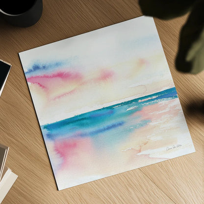Vivid Coast by Aimee Del Valle. Shown as a detailed flat fine art print, highlighting archival giclee quality. Available as an archival giclee rolled canvas, fine art paper, or poster print. SKU 68318a.