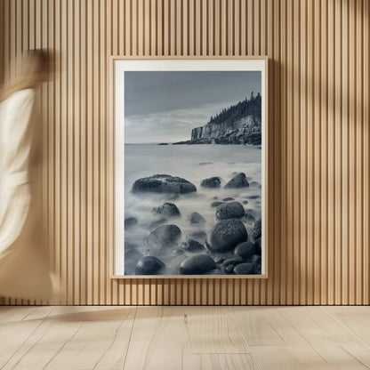 Acadia Coast by Alan Majchrowicz. shown as over sized large wall art. Available as an archival giclee rolled canvas, fine art paper, or poster print. SKU 33905h.