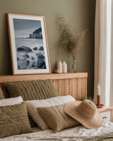 Acadia Coast by Alan Majchrowicz. shown as a paper print in a natural frame. Available as a archival giclee rolled canvas, fine art paper, or poster print. SKU 33905h.