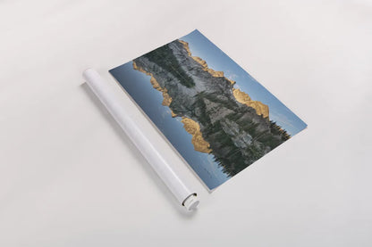 Alice Lake Sawtooh Mountains Idaho by Alan Majchrowicz. shown as a rolled paper print. Available as archival giclee rolled canvas, fine art paper, or poster print. SKU 81520i.