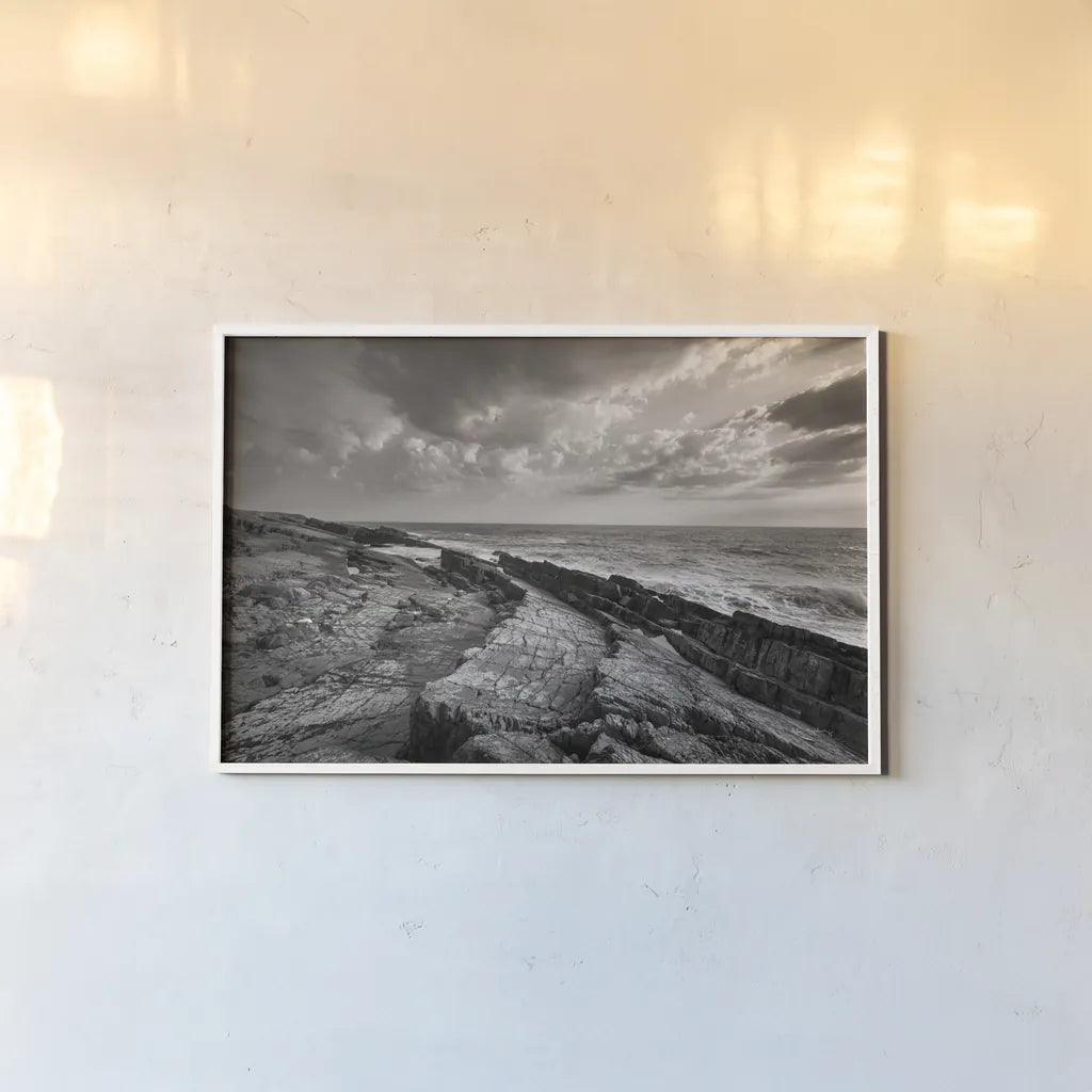 Avalon Peninsula by Alan Majchrowicz. shown as a paper print in a white frame. Available as a archival giclee rolled canvas, fine art paper, or poster print. SKU 88896i.