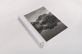 Baron Lake Monte Verita Peak Sawtooh Mountains I BW by Alan Majchrowicz. shown as a rolled paper print. Available as archival giclee rolled canvas, fine art paper, or poster print. SKU 81524h.