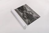 Baron Lake Monte Verita Peak Sawtooh Mountains II BW by Alan Majchrowicz. shown as a rolled paper print. Available as archival giclee rolled canvas, fine art paper, or poster print. SKU 81525i.