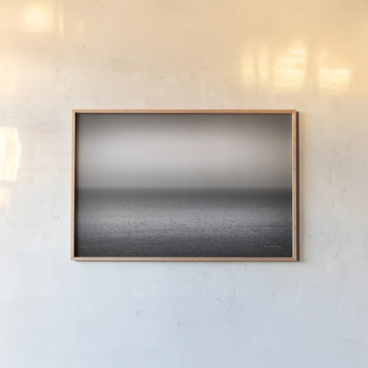 Bay of Fundy BW by Alan Majchrowicz. shown as a paper print in a natural frame. Available as a archival giclee rolled canvas, fine art paper, or poster print. SKU 73661i.