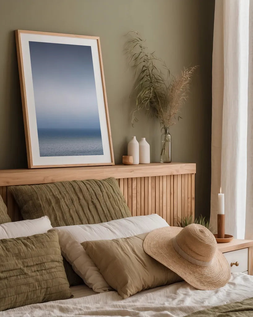 Bay of Fundy Fog by Alan Majchrowicz. shown as a paper print in a natural frame. Available as a archival giclee rolled canvas, fine art paper, or poster print. SKU 47840h.