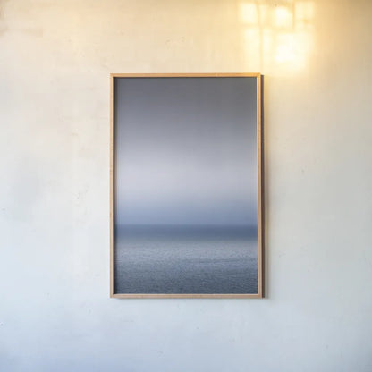 Bay of Fundy Fog by Alan Majchrowicz. shown as a paper print in a natural frame. Available as a archival giclee rolled canvas, fine art paper, or poster print. SKU 47840h.