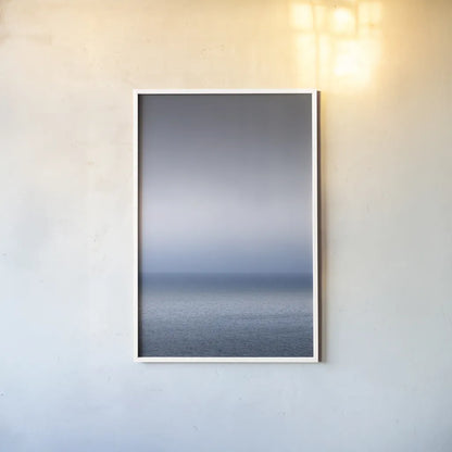 Bay of Fundy Fog by Alan Majchrowicz. shown as a paper print in a white frame. Available as a archival giclee rolled canvas, fine art paper, or poster print. SKU 47840h.