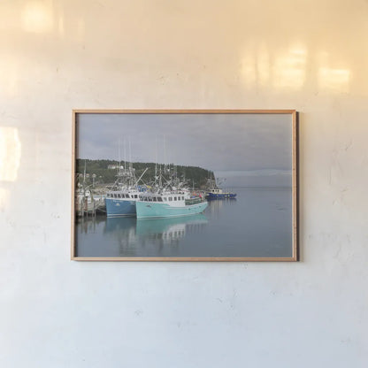 Bay of Fundy I by Alan Majchrowicz. shown as a paper print in a natural frame. Available as a archival giclee rolled canvas, fine art paper, or poster print. SKU 47837i.