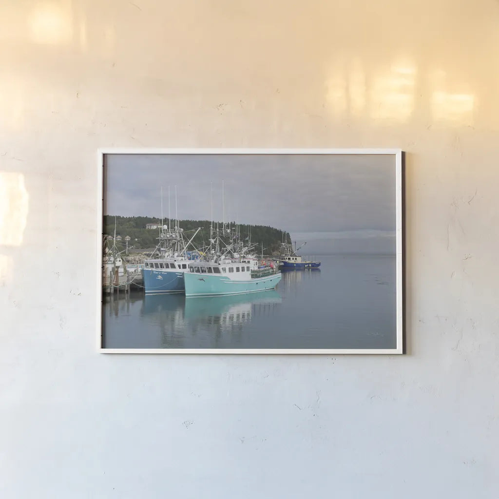 Bay of Fundy I by Alan Majchrowicz. shown as a paper print in a white frame. Available as a archival giclee rolled canvas, fine art paper, or poster print. SKU 47837i.