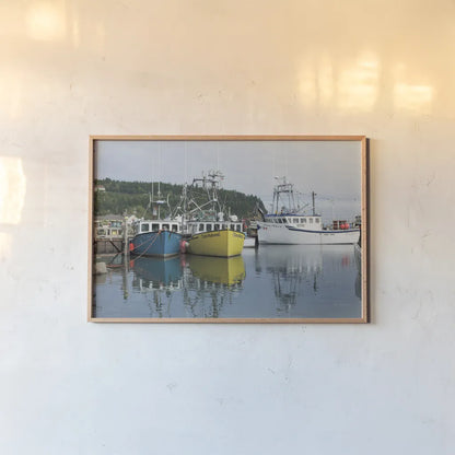 Bay of Fundy II by Alan Majchrowicz. shown as a paper print in a natural frame. Available as a archival giclee rolled canvas, fine art paper, or poster print. SKU 47838i.