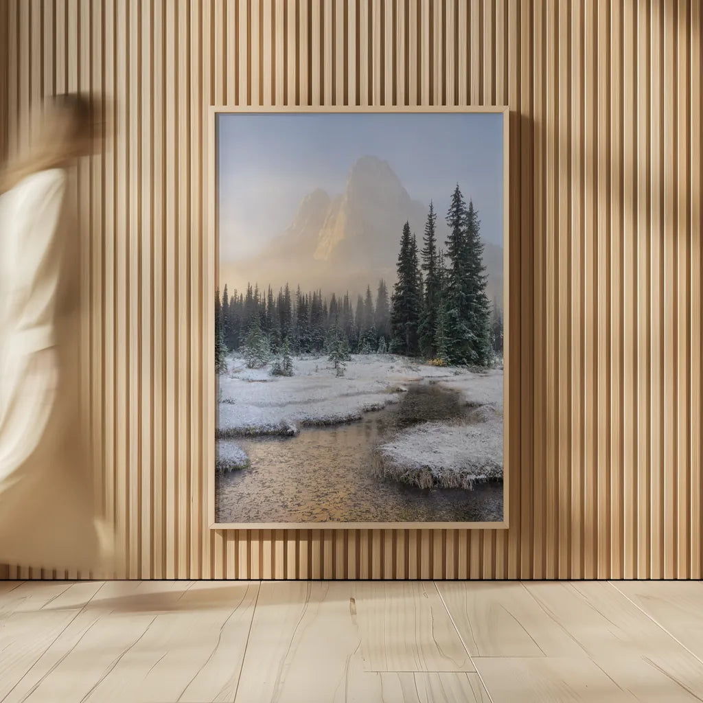 Bell Mountain North Cascades I by Alan Majchrowicz. shown as over sized large wall art. Available as an archival giclee rolled canvas, fine art paper, or poster print. SKU 67695h.