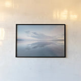 Bellingham Bay Clouds Reflection I by Alan Majchrowicz. shown as a paper print in a black flame. Available as a archival giclee rolled canvas, fine art paper, or poster print. SKU 61441i.