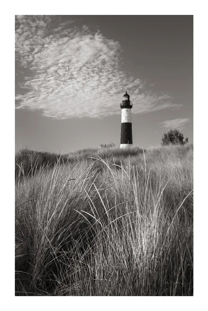 Big Sable Point Lighthouse I BW by Alan Majchrowicz. SKU 50034h. Archival Giclee Fine art print for wall decor.