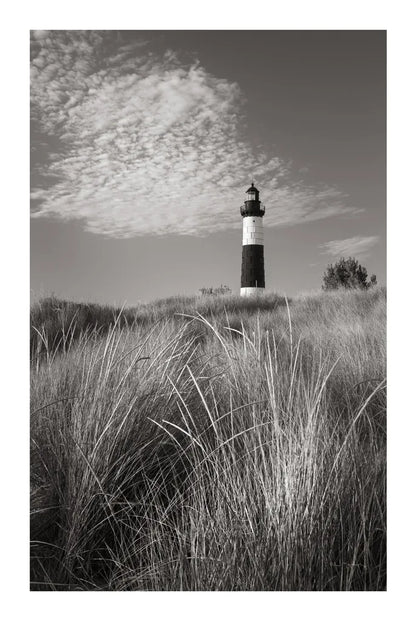 Big Sable Point Lighthouse I BW by Alan Majchrowicz. SKU 50034h. Archival Giclee Fine art print for wall decor.