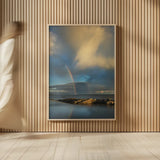 Blue Rocks by Alan Majchrowicz. shown as over sized large wall art. Available as an archival giclee rolled canvas, fine art paper, or poster print. SKU 46106h.