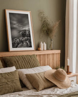 Bonavista Peninsula by Alan Majchrowicz. shown as a paper print in a natural frame. Available as a archival giclee rolled canvas, fine art paper, or poster print. SKU 88895h.