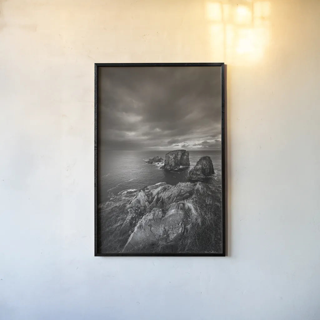 Bonavista Peninsula by Alan Majchrowicz. shown as a paper print in a black flame. Available as a archival giclee rolled canvas, fine art paper, or poster print. SKU 88895h.