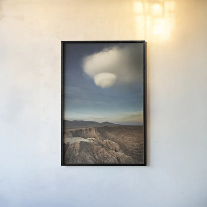 Borrego Clouds by Alan Majchrowicz. shown as a paper print in a black flame. Available as a archival giclee rolled canvas, fine art paper, or poster print. SKU 77218h.