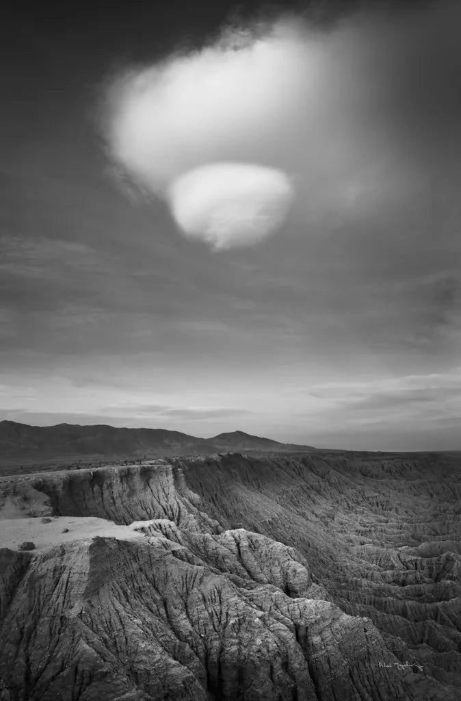Borrego Clouds BW by Alan Majchrowicz. SKU 88864h. Archival Giclee Fine art print for wall decor.