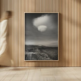 Borrego Clouds BW by Alan Majchrowicz. shown as over sized large wall art. Available as an archival giclee rolled canvas, fine art paper, or poster print. SKU 88864h.