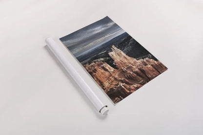 Bryce Canyon by Alan Majchrowicz. shown as a rolled paper print. Available as archival giclee rolled canvas, fine art paper, or poster print. SKU 86297h.