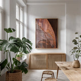 Buckskin Gulch II by Alan Majchrowicz. shown as a print in a natural wood frame in a dining room. Available as a archival giclee rolled canvas, fine art paper, or poster print. SKU 53473h.