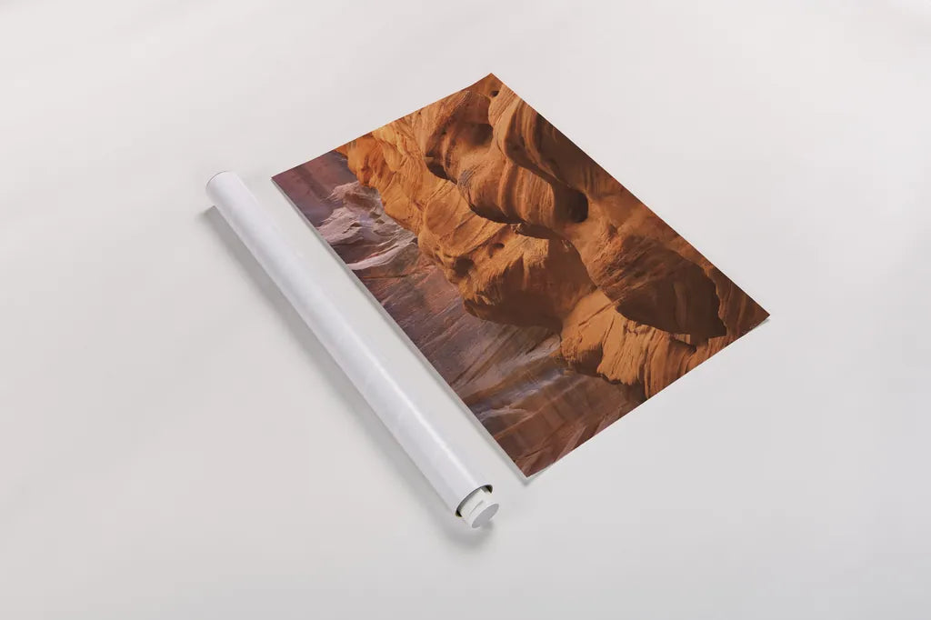 Buckskin Gulch III by Alan Majchrowicz. shown as a rolled paper print. Available as archival giclee rolled canvas, fine art paper, or poster print. SKU 53474h.