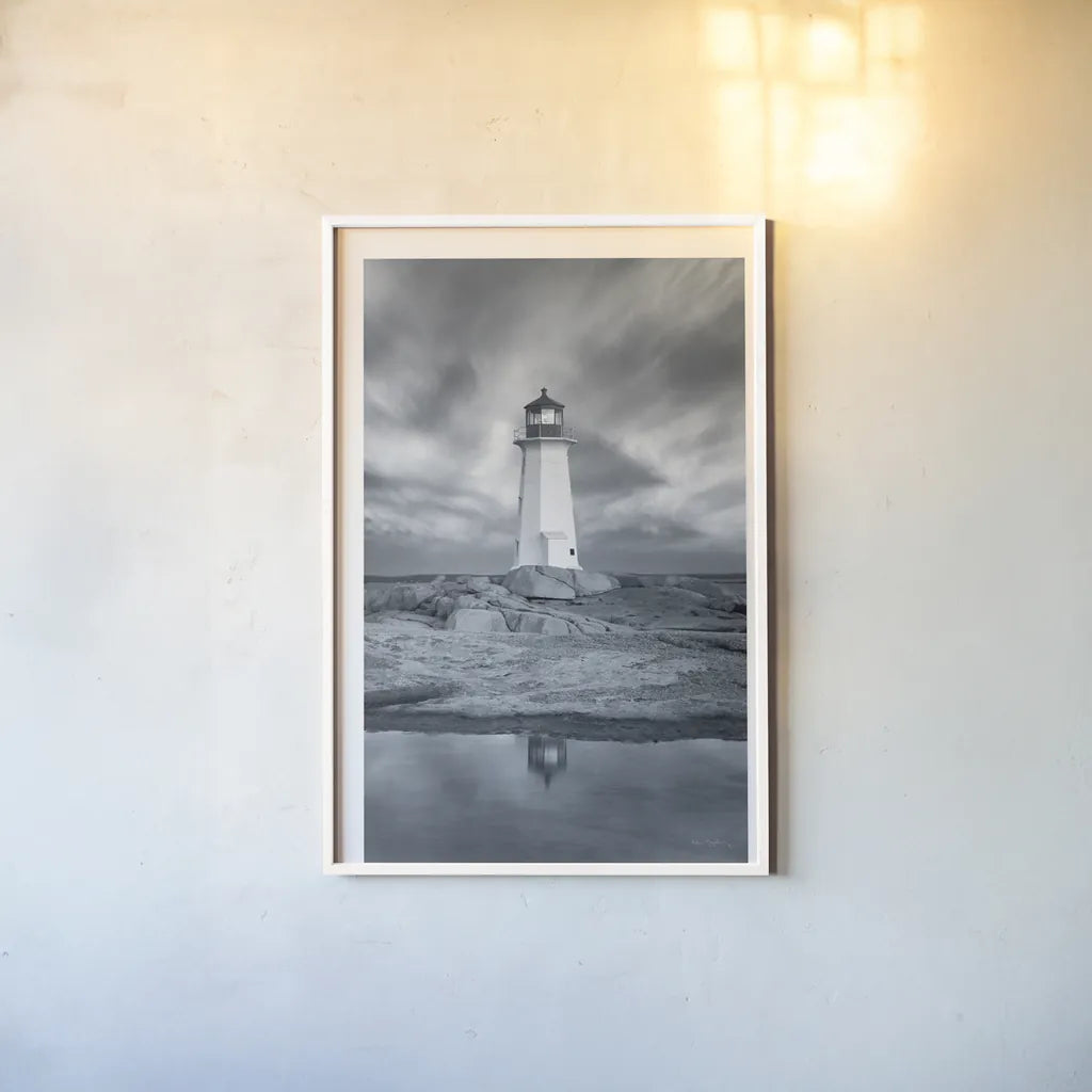 By the Sea I by Alan Majchrowicz. shown as a paper print in a white frame. Available as a archival giclee rolled canvas, fine art paper, or poster print. SKU 33897h.