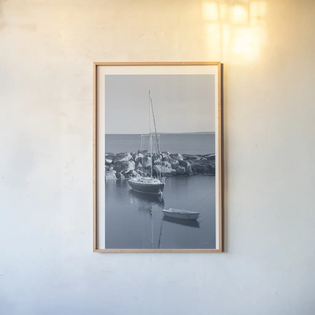 By the Sea II by Alan Majchrowicz. shown as a paper print in a natural frame. Available as a archival giclee rolled canvas, fine art paper, or poster print. SKU 33898h.