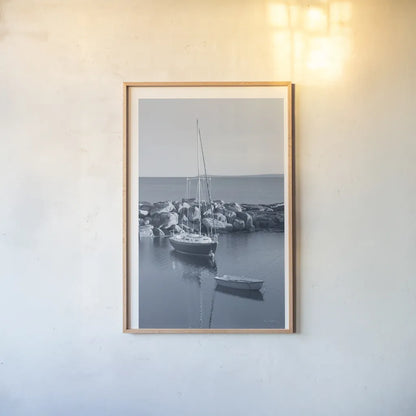 By the Sea II by Alan Majchrowicz. shown as a paper print in a natural frame. Available as a archival giclee rolled canvas, fine art paper, or poster print. SKU 33898h.
