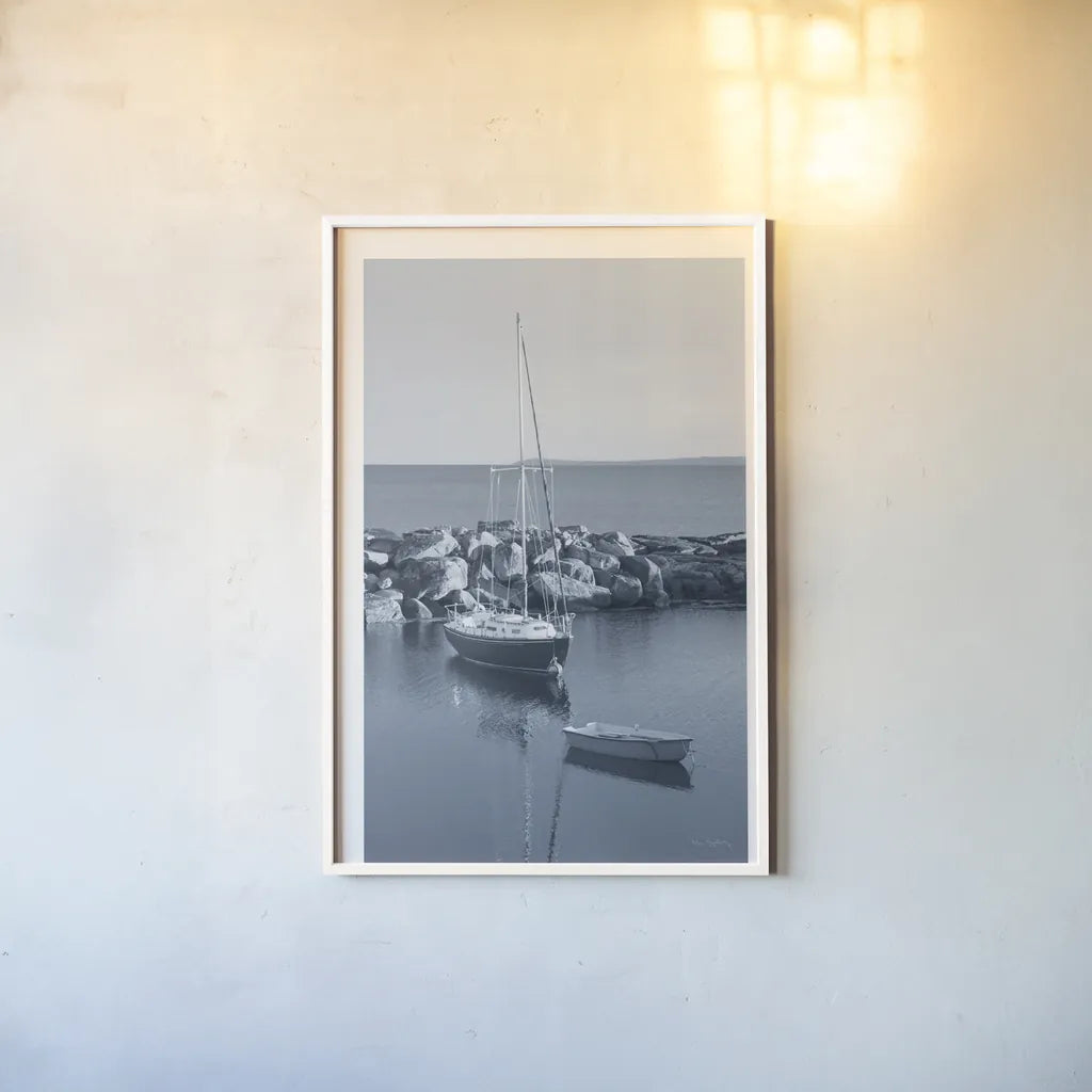 By the Sea II by Alan Majchrowicz. shown as a paper print in a white frame. Available as a archival giclee rolled canvas, fine art paper, or poster print. SKU 33898h.