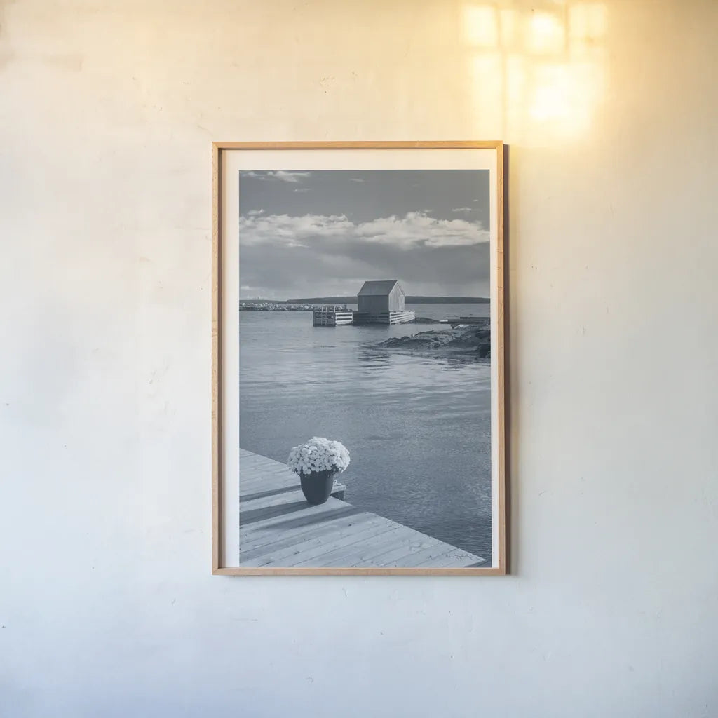 By the Sea III by Alan Majchrowicz. shown as a paper print in a natural frame. Available as a archival giclee rolled canvas, fine art paper, or poster print. SKU 33899h.
