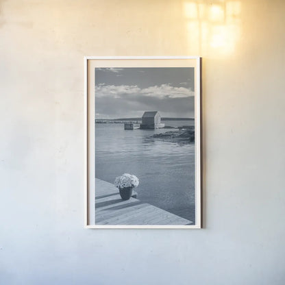 By the Sea III by Alan Majchrowicz. shown as a paper print in a white frame. Available as a archival giclee rolled canvas, fine art paper, or poster print. SKU 33899h.
