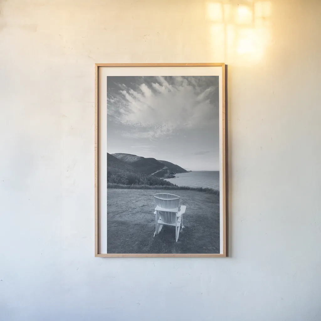 By the Sea IV by Alan Majchrowicz. shown as a paper print in a natural frame. Available as a archival giclee rolled canvas, fine art paper, or poster print. SKU 33900h.