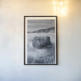 California Coast by Alan Majchrowicz. shown as a paper print in a black flame. Available as a archival giclee rolled canvas, fine art paper, or poster print. SKU 33907h.