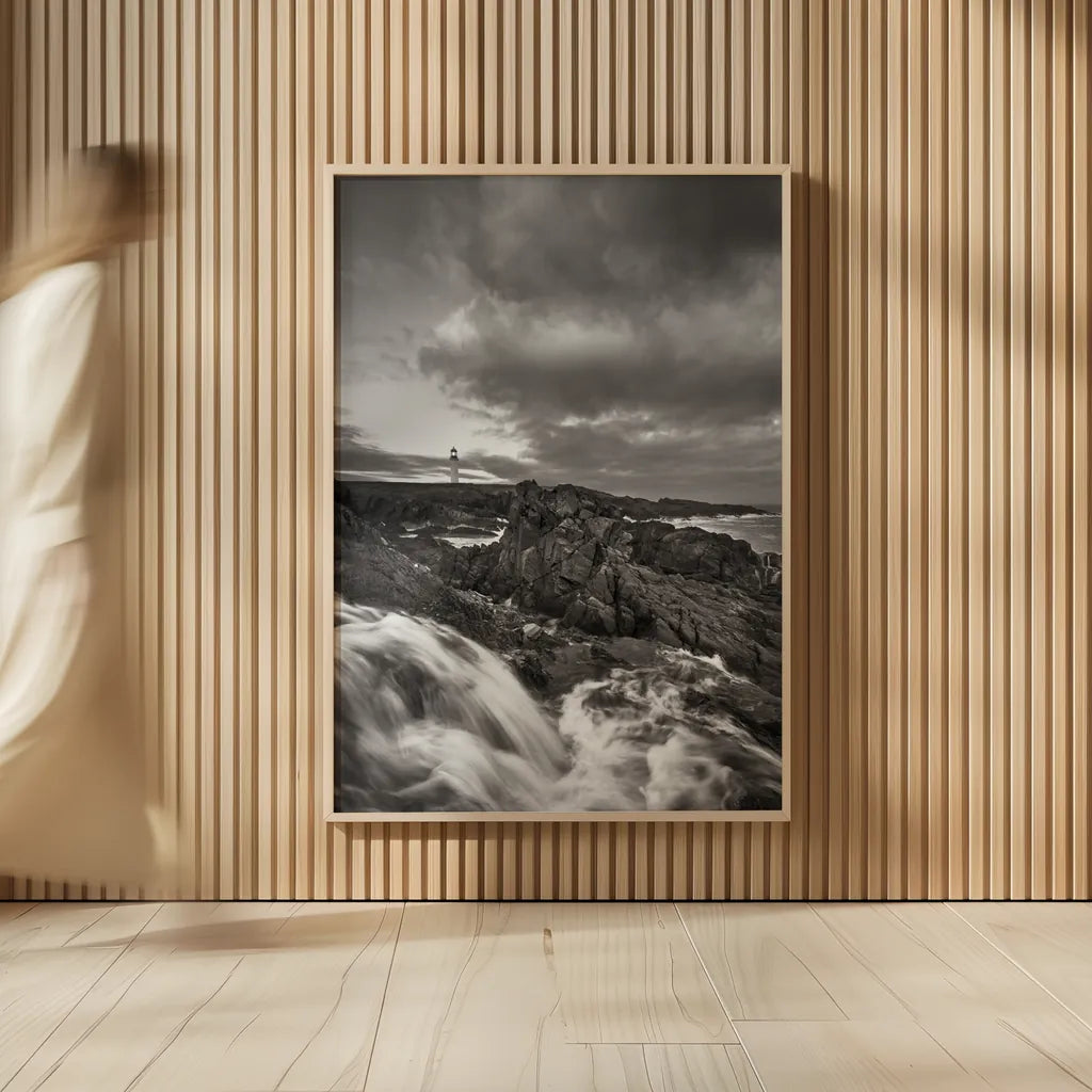 Cape Race Lighthouse by Alan Majchrowicz. shown as over sized large wall art. Available as an archival giclee rolled canvas, fine art paper, or poster print. SKU 88892h.