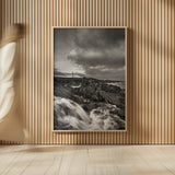 Cape Race Lighthouse by Alan Majchrowicz. shown as over sized large wall art. Available as an archival giclee rolled canvas, fine art paper, or poster print. SKU 88892h.