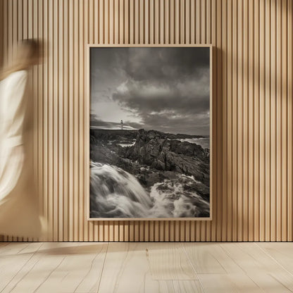 Cape Race Lighthouse by Alan Majchrowicz. shown as over sized large wall art. Available as an archival giclee rolled canvas, fine art paper, or poster print. SKU 88892h.