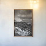 Cape Race Lighthouse by Alan Majchrowicz. shown as a paper print in a natural frame. Available as a archival giclee rolled canvas, fine art paper, or poster print. SKU 88892h.