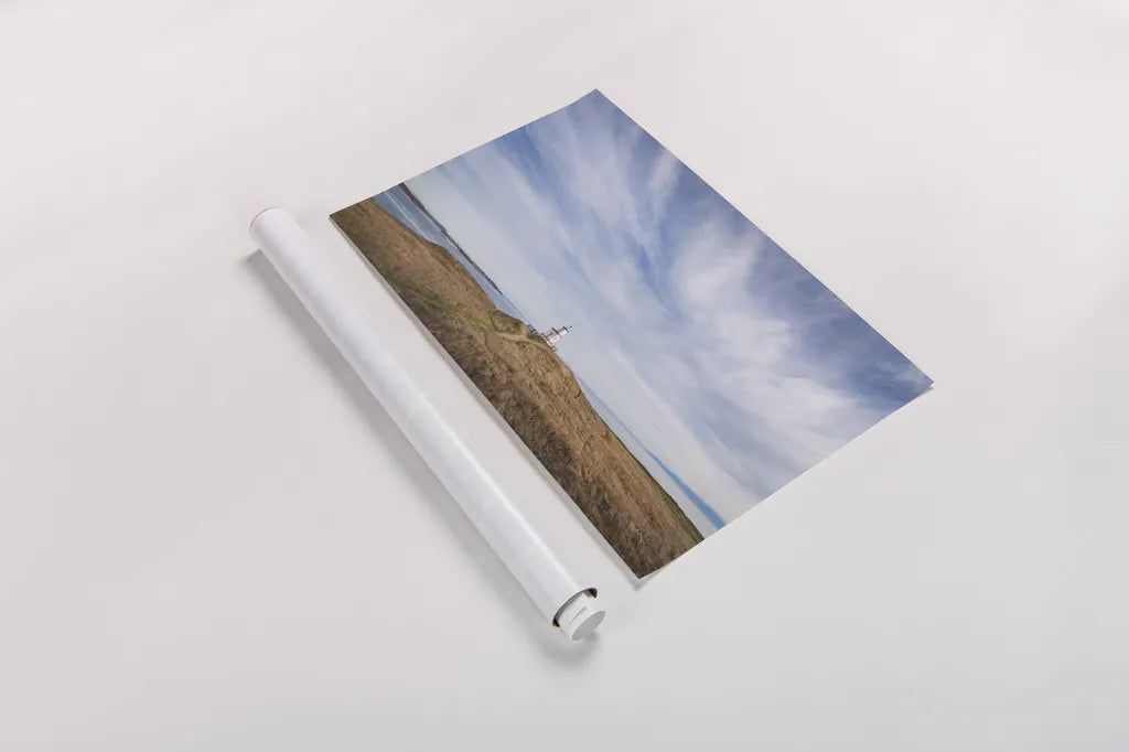 Cattle Point Lighthouse by Alan Majchrowicz. shown as a rolled paper print. Available as archival giclee rolled canvas, fine art paper, or poster print. SKU 86299i.