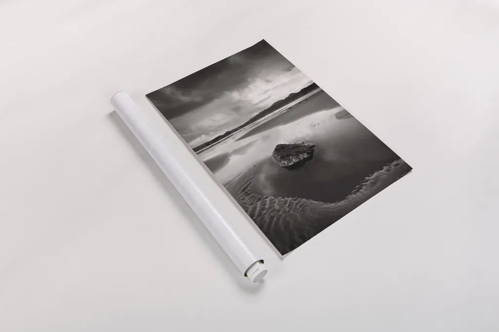 Clearing Storm on Washington Coast I by Alan Majchrowicz. shown as a rolled paper print. Available as archival giclee rolled canvas, fine art paper, or poster print. SKU 43952h.