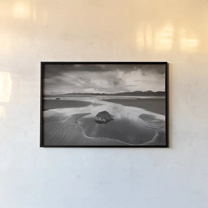 Clearing Storm on Washington Coast II by Alan Majchrowicz. shown as a paper print in a black flame. Available as a archival giclee rolled canvas, fine art paper, or poster print. SKU 43953i.