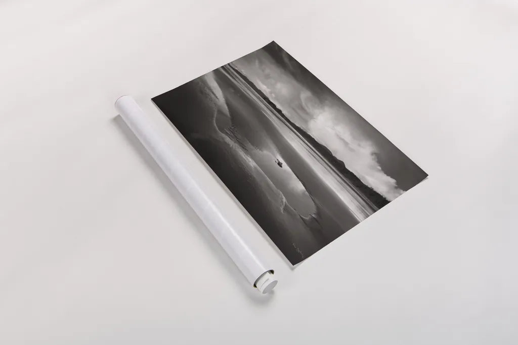 Clearing Storm on Washington Coast IV by Alan Majchrowicz. shown as a rolled paper print. Available as archival giclee rolled canvas, fine art paper, or poster print. SKU 43954i.