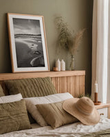 Clearing Storm on Washington Coast IX by Alan Majchrowicz. shown as a paper print in a natural frame. Available as a archival giclee rolled canvas, fine art paper, or poster print. SKU 43959h.