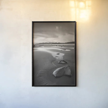 Clearing Storm on Washington Coast IX by Alan Majchrowicz. shown as a paper print in a black flame. Available as a archival giclee rolled canvas, fine art paper, or poster print. SKU 43959h.