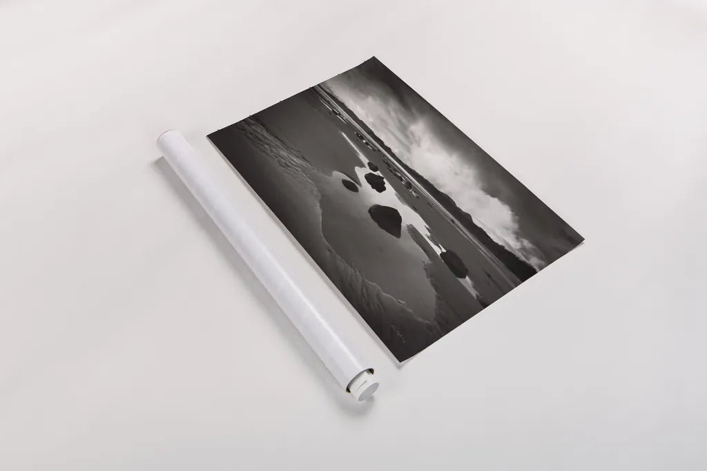 Clearing Storm on Washington Coast VI by Alan Majchrowicz. shown as a rolled paper print. Available as archival giclee rolled canvas, fine art paper, or poster print. SKU 43956i.