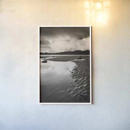 Clearing Storm on Washington Coast VIII by Alan Majchrowicz. shown as a paper print in a white frame. Available as a archival giclee rolled canvas, fine art paper, or poster print. SKU 43958h.
